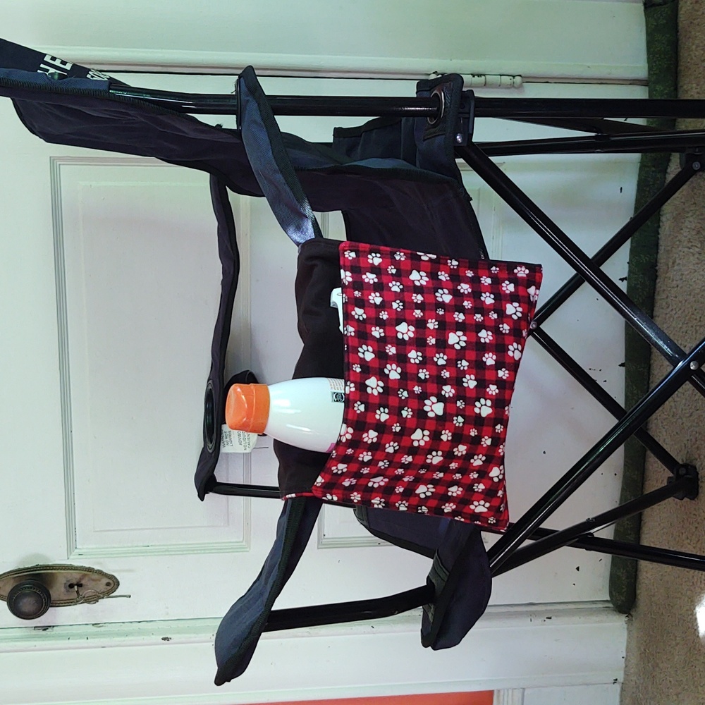 Camp Chair Caddy- handmade